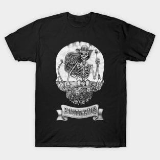 Zodiac sagittarius skull. T-Shirt